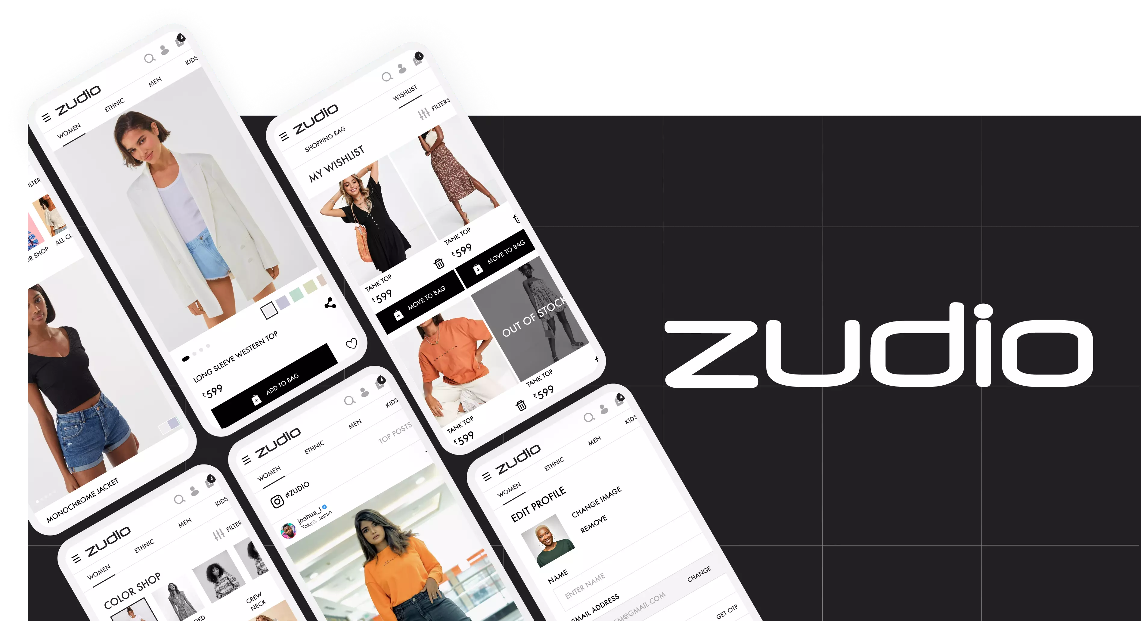 Zudio UI UX Project : Designing a premium shopping platform