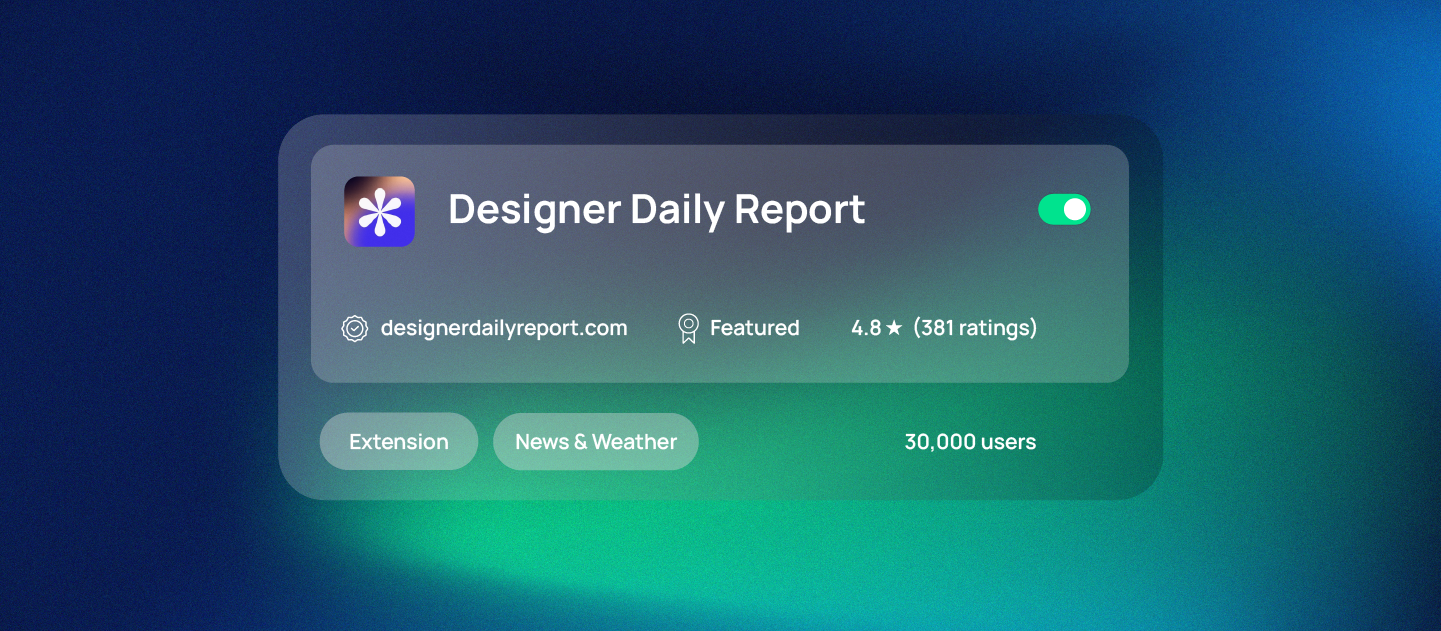 Designer daily report