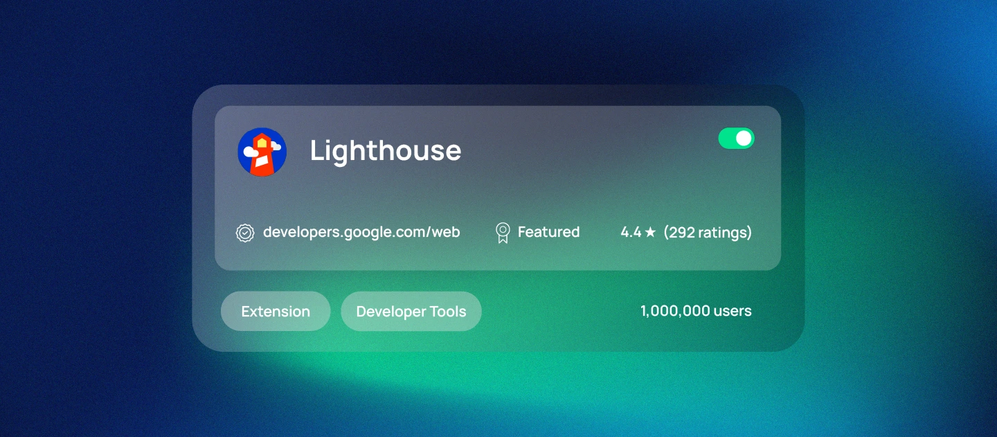 Lighthouse Chrome extension