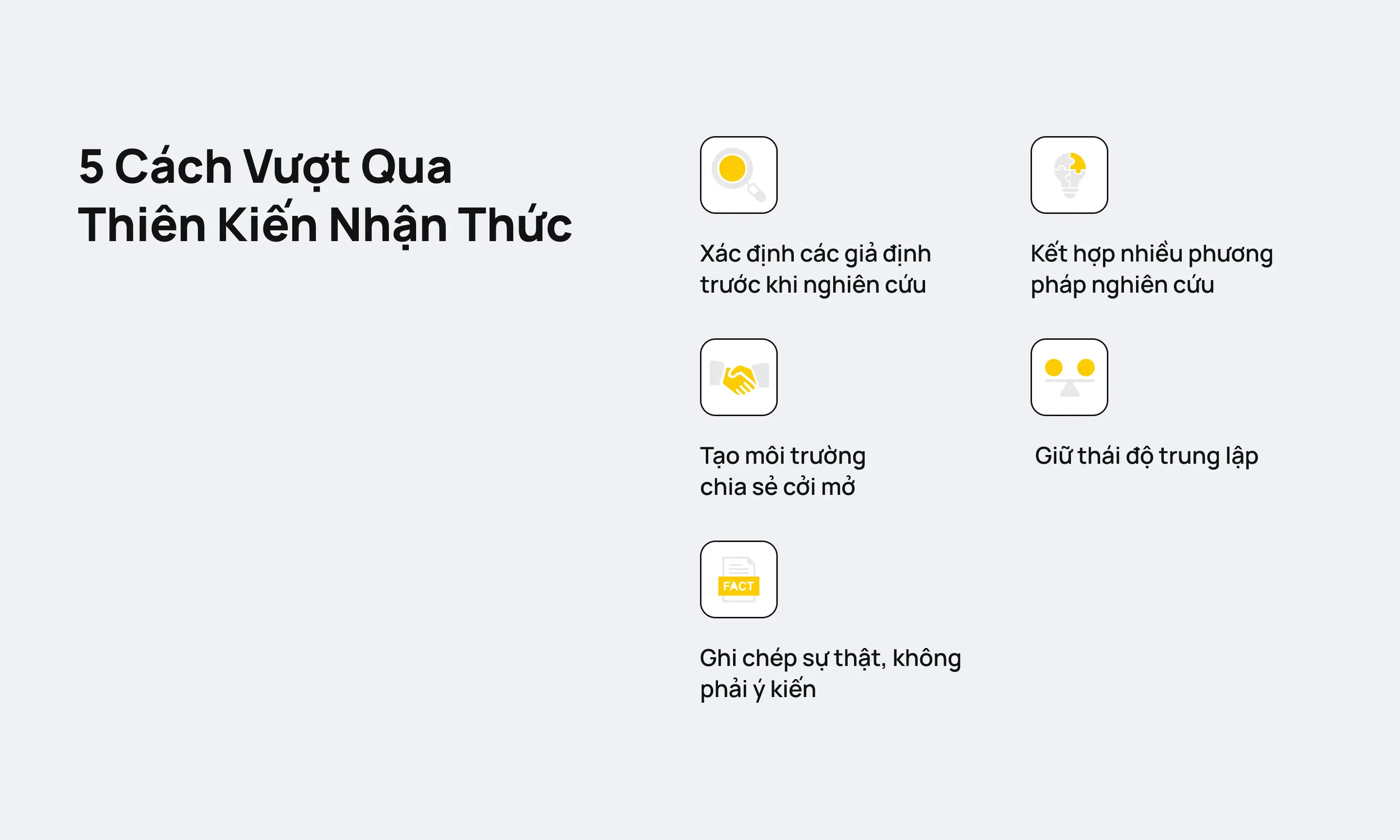 5 cách vượt qua Cognitive Bias khi nghiên cứu UX