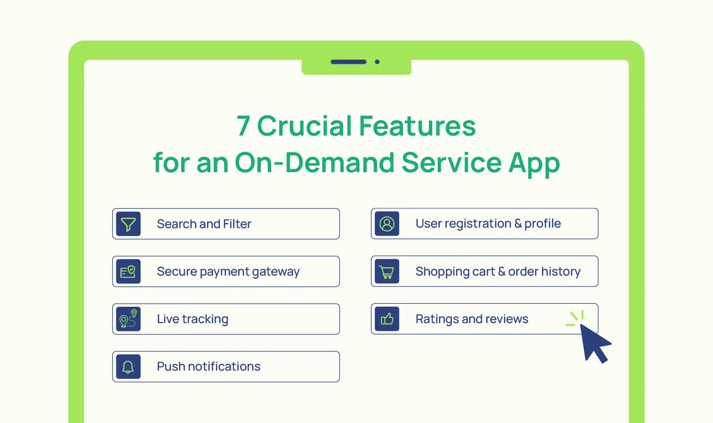 7 Crucial Features for an On-Demand Service App