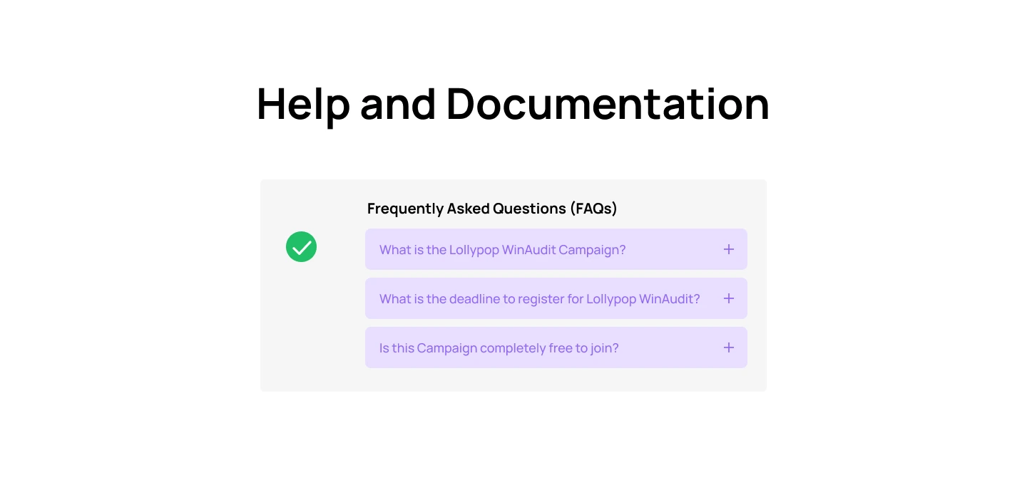 Help and Documentation