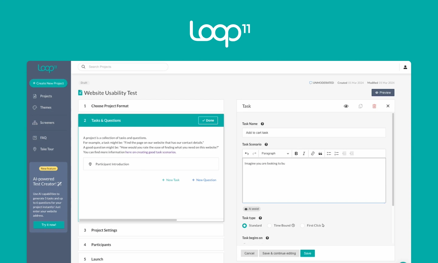 Loop11 - Usability Testing Tools