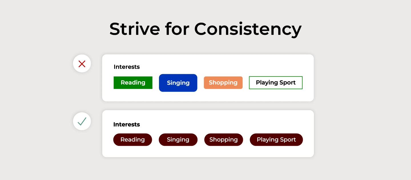 Strive for Consistency - 8 golden rules