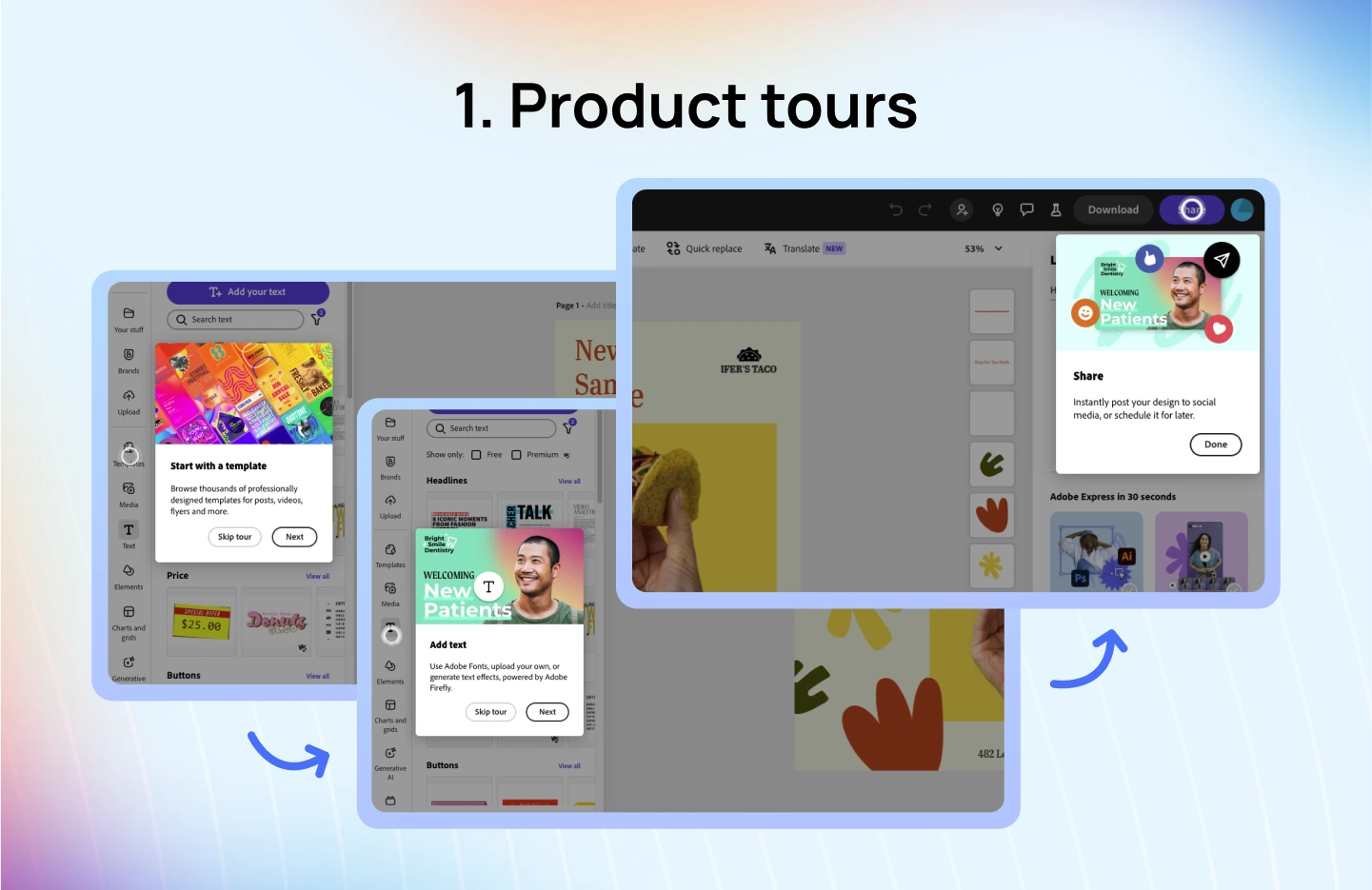 Product tours