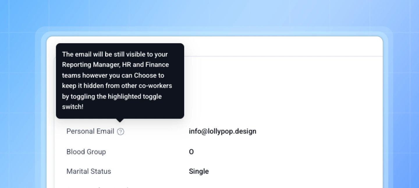 Tooltip - progressive disclosure