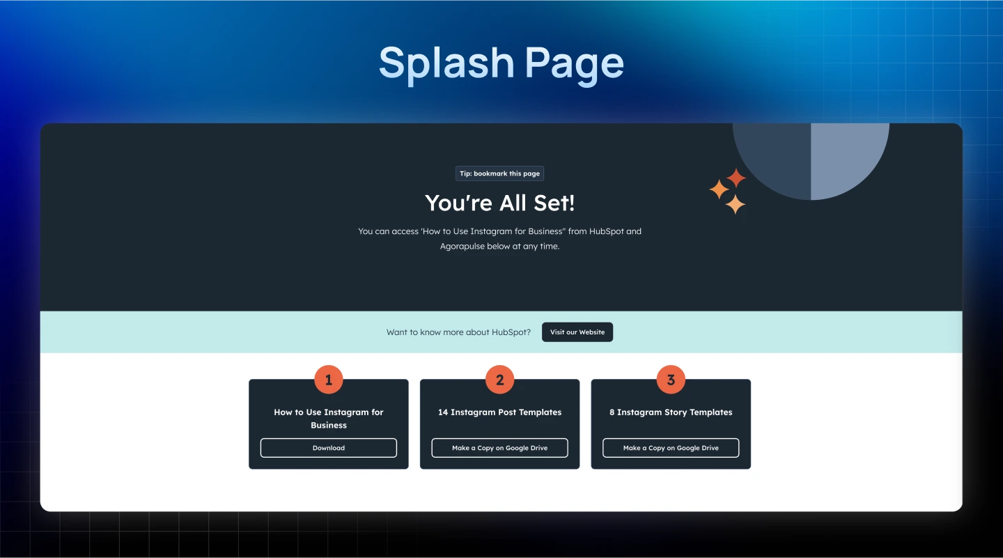 Splash Page
