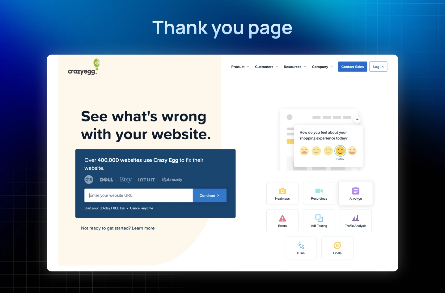 Thank you Page