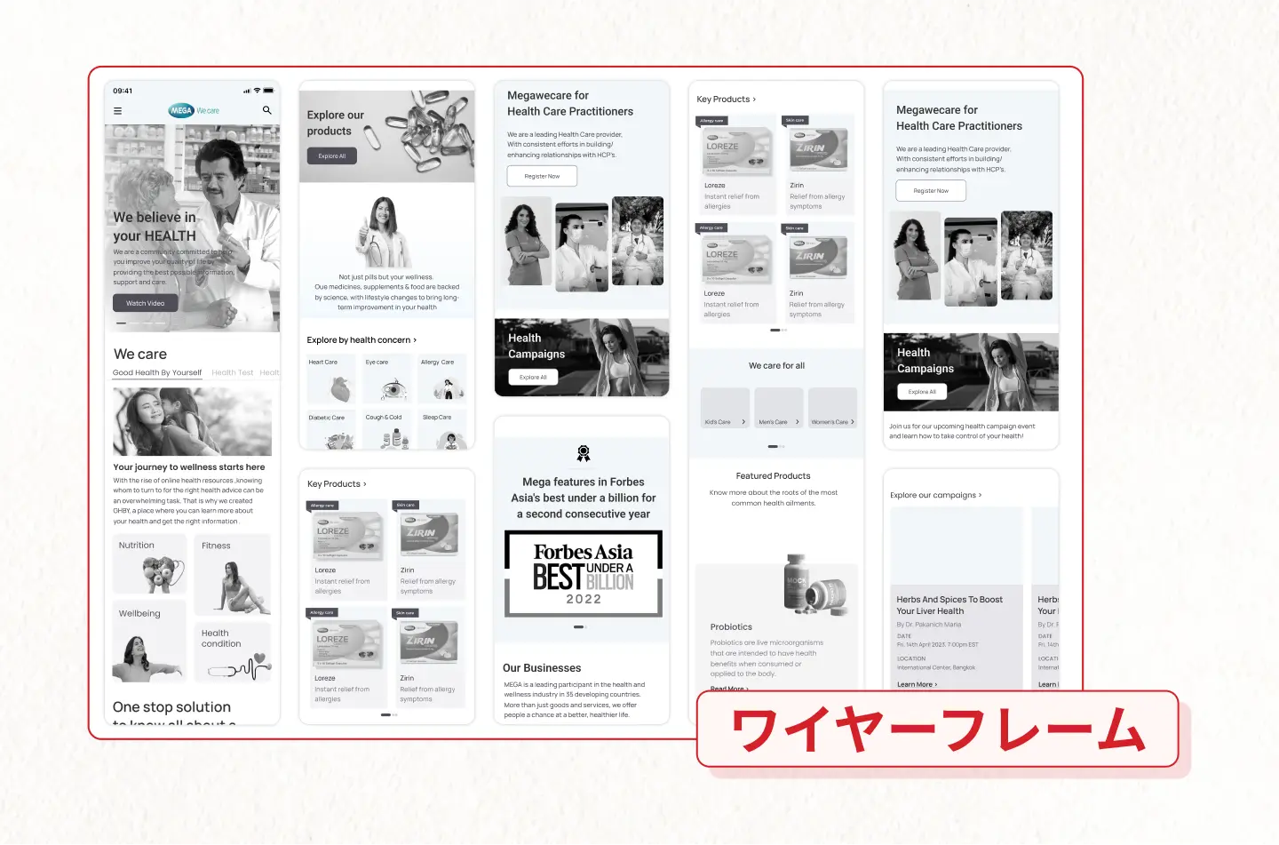 Wireframe - Responsive design jp