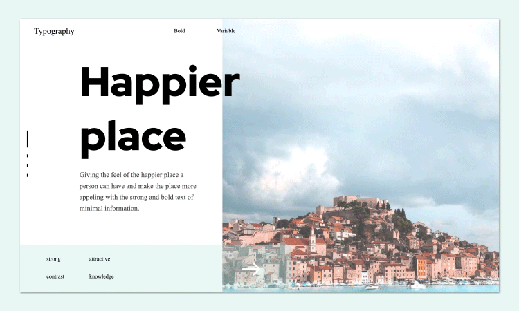Bold Oversized Typography