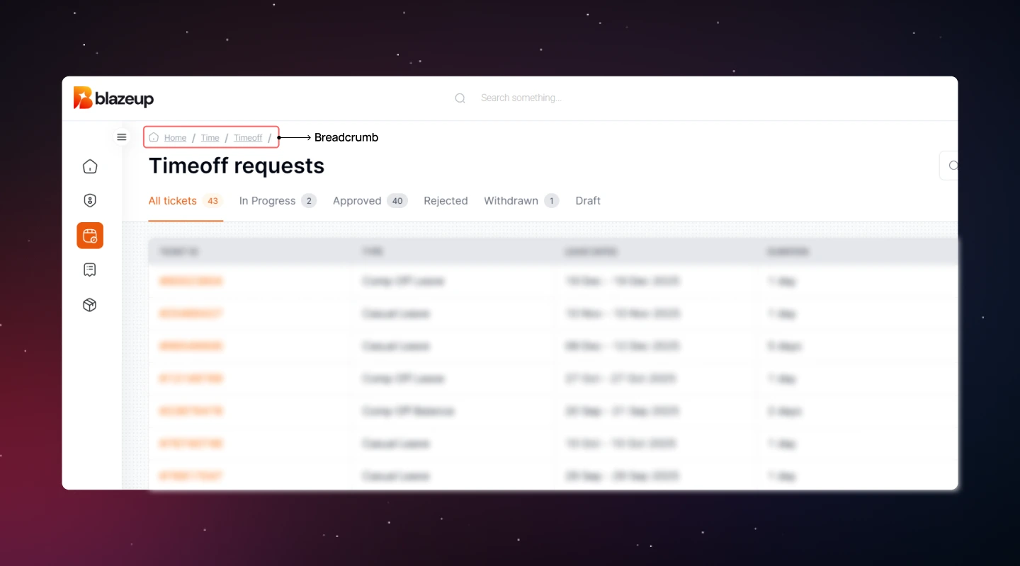 Breadcrumb Navigation