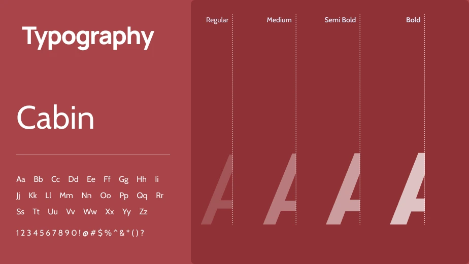 Brand Guidelines Typography