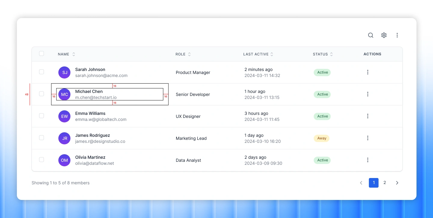 Optimize row height & padding to enhance readability
