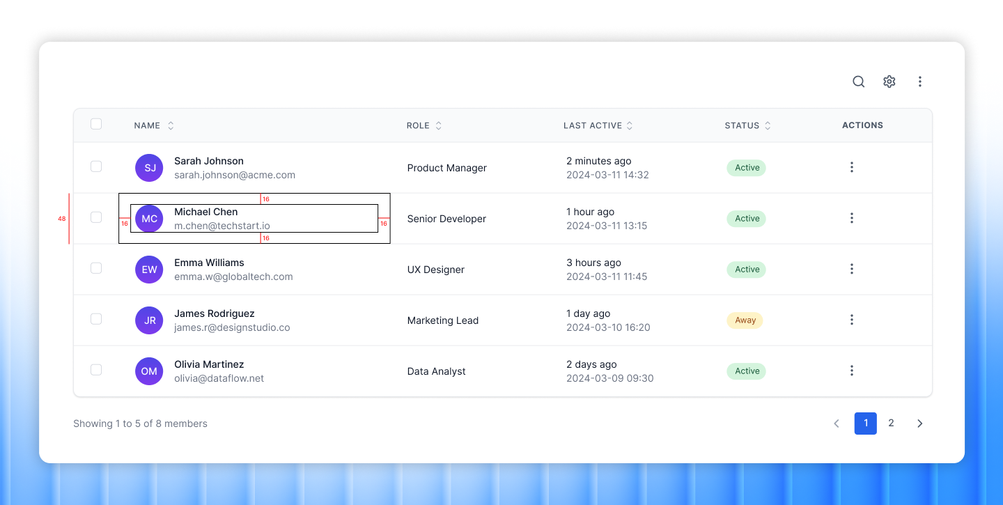 Optimize row height & padding to enhance readability